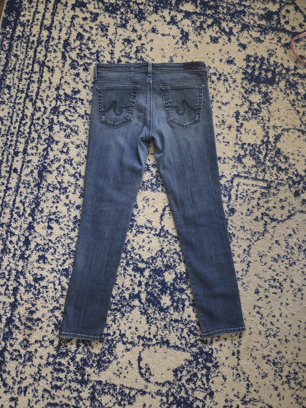 Ag Adriano Goldschmied Mid Blue Straight Leg Jeans - Picture 7 of 8